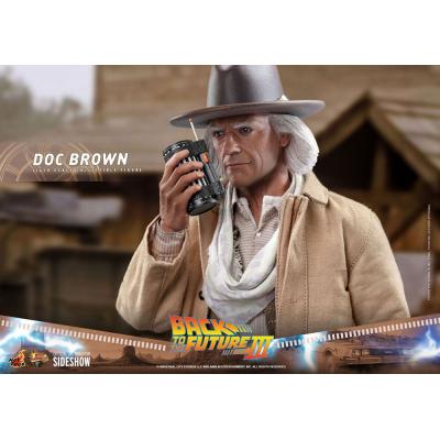 Regreso al futuro III Figura Movie Masterpiece 1/6 Doc Brown 32 cm