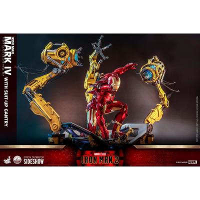 Iron Man 2 Figura 1/4 Iron Man Mark IV with Suit-Up Gantry 49 cm