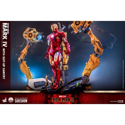 Iron Man 2 Figura 1/4 Iron Man Mark IV with Suit-Up Gantry 49 cm