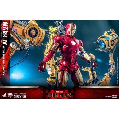 Iron Man 2 Figura 1/4 Iron Man Mark IV with Suit-Up Gantry 49 cm