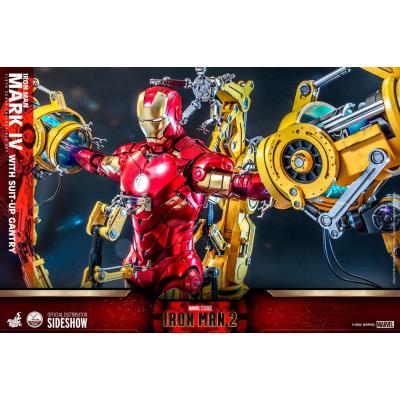Iron Man 2 Figura 1/4 Iron Man Mark IV with Suit-Up Gantry 49 cm