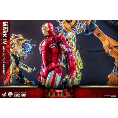 Iron Man 2 Figura 1/4 Iron Man Mark IV with Suit-Up Gantry 49 cm