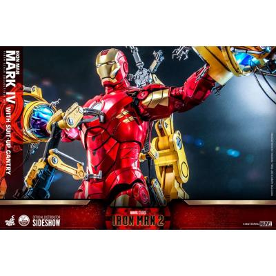 Iron Man 2 Figura 1/4 Iron Man Mark IV with Suit-Up Gantry 49 cm