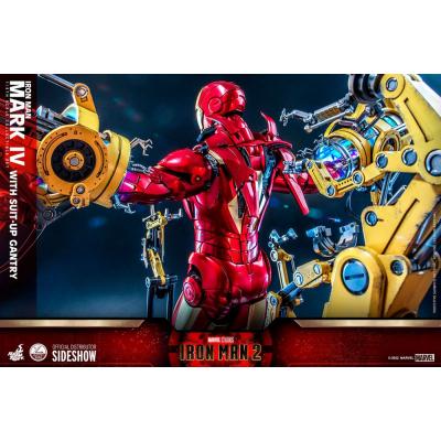 Iron Man 2 Figura 1/4 Iron Man Mark IV with Suit-Up Gantry 49 cm