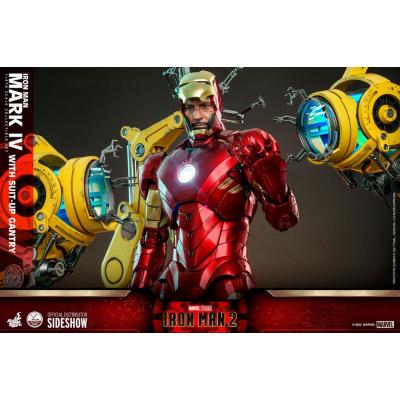 Iron Man 2 Figura 1/4 Iron Man Mark IV with Suit-Up Gantry 49 cm