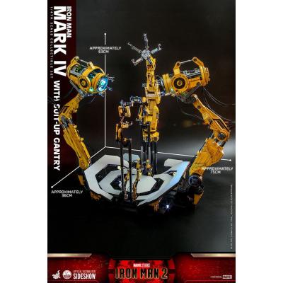 Iron Man 2 Figura 1/4 Iron Man Mark IV with Suit-Up Gantry 49 cm