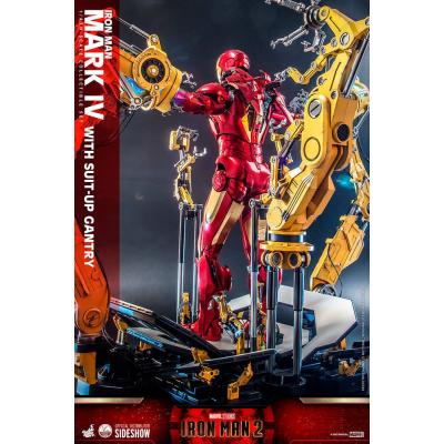 Iron Man 2 Figura 1/4 Iron Man Mark IV with Suit-Up Gantry 49 cm