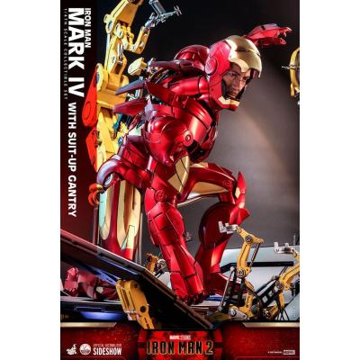 Iron Man 2 Figura 1/4 Iron Man Mark IV with Suit-Up Gantry 49 cm