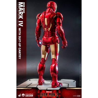 Iron Man 2 Figura 1/4 Iron Man Mark IV with Suit-Up Gantry 49 cm