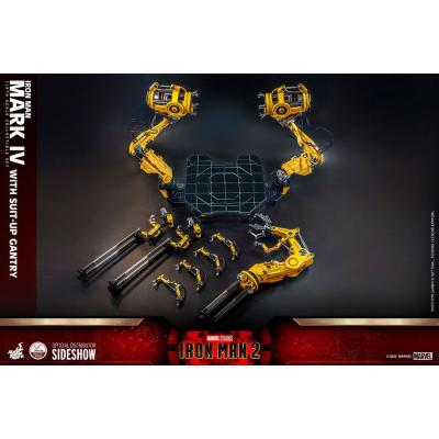 Iron Man 2 Figura 1/4 Iron Man Mark IV with Suit-Up Gantry 49 cm