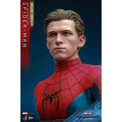 Spider-Man: No Way Home Figura Movie Masterpiece 1/6 Spider-Man (New Red and Blue Suit) (Deluxe Version) 28 cm