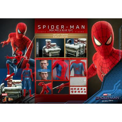 Spider-Man: No Way Home Figura Movie Masterpiece 1/6 Spider-Man (New Red and Blue Suit) (Deluxe Version) 28 cm
