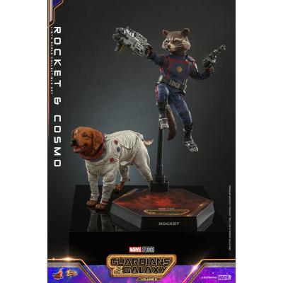 Guardianes de la Galaxia vol. 3 Figuras Movie Masterpiece 1/6 Rocket & Cosmo 16 cm