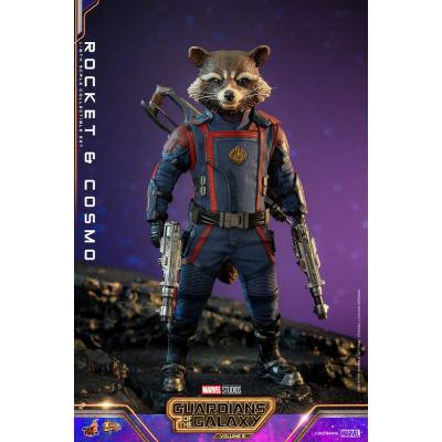 Guardianes de la Galaxia vol. 3 Figuras Movie Masterpiece 1/6 Rocket & Cosmo 16 cm