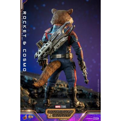 Guardianes de la Galaxia vol. 3 Figuras Movie Masterpiece 1/6 Rocket & Cosmo 16 cm