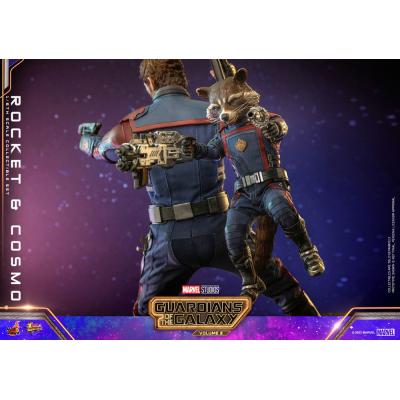 Guardianes de la Galaxia vol. 3 Figuras Movie Masterpiece 1/6 Rocket & Cosmo 16 cm