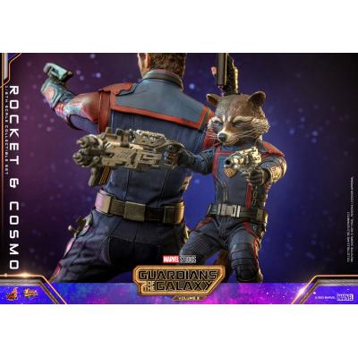 Guardianes de la Galaxia vol. 3 Figuras Movie Masterpiece 1/6 Rocket & Cosmo 16 cm