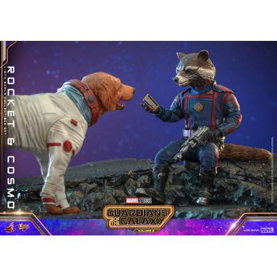 Guardianes de la Galaxia vol. 3 Figuras Movie Masterpiece 1/6 Rocket & Cosmo 16 cm