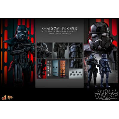 Star Wars Figura Movie Masterpiece 1/6 Shadow Trooper with Death Star Environment 30 cm
