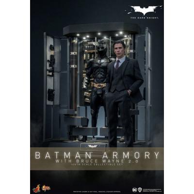 El caballero oscuro Figuras y Diorama Movie Masterpiece 1/6 Batman Armory with Bruce Wayne (2.0) 30 cm