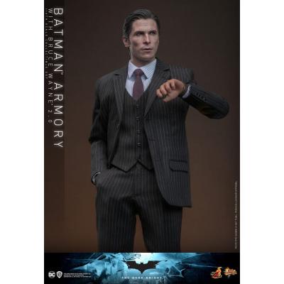 El caballero oscuro Figuras y Diorama Movie Masterpiece 1/6 Batman Armory with Bruce Wayne (2.0) 30 cm