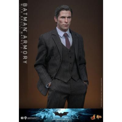 El caballero oscuro Figuras y Diorama Movie Masterpiece 1/6 Batman Armory with Bruce Wayne (2.0) 30 cm