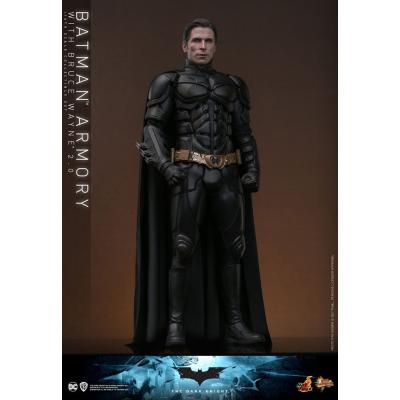 El caballero oscuro Figuras y Diorama Movie Masterpiece 1/6 Batman Armory with Bruce Wayne (2.0) 30 cm