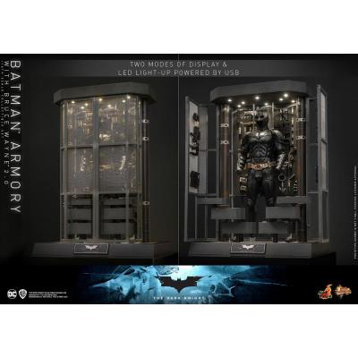 El caballero oscuro Figuras y Diorama Movie Masterpiece 1/6 Batman Armory with Bruce Wayne (2.0) 30 cm