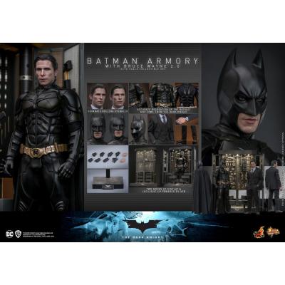 El caballero oscuro Figuras y Diorama Movie Masterpiece 1/6 Batman Armory with Bruce Wayne (2.0) 30 cm