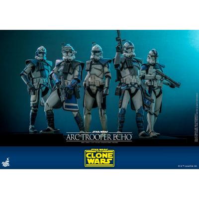 Star Wars:: The Clone Wars Figura 1/6 Arc Trooper Echo 30 cm