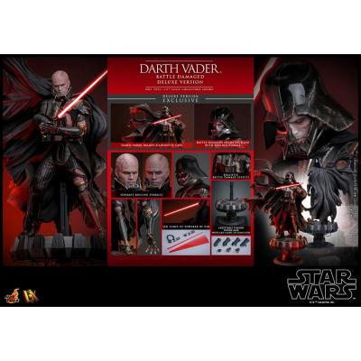 Star Wars Figura 1/6 Darth Vader (Battle Damaged) Deluxe Version 35 cm