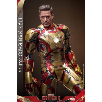 Iron Man 3 Figura Movie Masterpiece Diecast 1/6 Iron Man Mark XLII (2.0) 32 cm