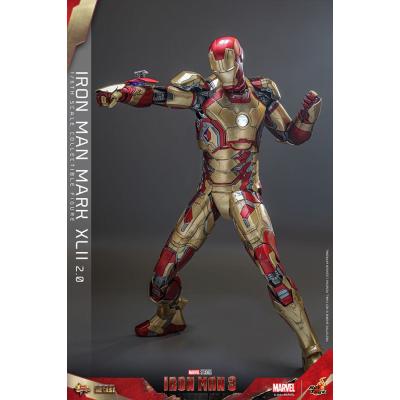 Iron Man 3 Figura Movie Masterpiece Diecast 1/6 Iron Man Mark XLII (2.0) 32 cm