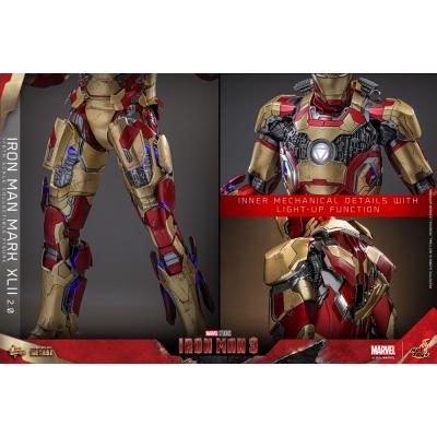Iron Man 3 Figura Movie Masterpiece Diecast 1/6 Iron Man Mark XLII (2.0) 32 cm