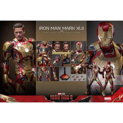 Iron Man 3 Figura Movie Masterpiece Diecast 1/6 Iron Man Mark XLII (2.0) 32 cm