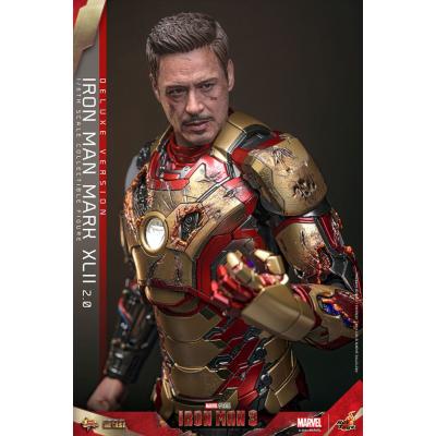 Iron Man 3 Figura Movie Masterpiece Diecast 1/6 Iron Man Mark XLII (2.0) Deluxe 32 cm