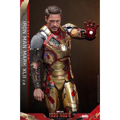 Iron Man 3 Figura Movie Masterpiece Diecast 1/6 Iron Man Mark XLII (2.0) Deluxe 32 cm