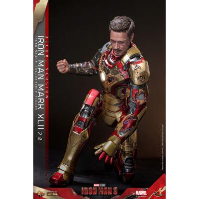 Iron Man 3 Figura Movie Masterpiece Diecast 1/6 Iron Man Mark XLII (2.0) Deluxe 32 cm