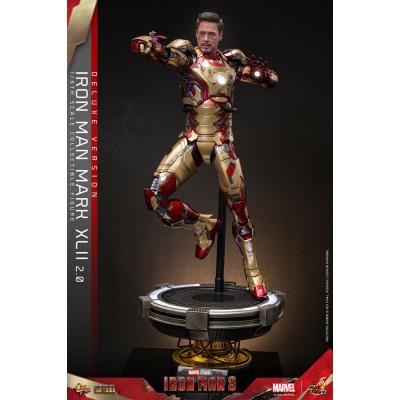 Iron Man 3 Figura Movie Masterpiece Diecast 1/6 Iron Man Mark XLII (2.0) Deluxe 32 cm