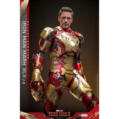 Iron Man 3 Figura Movie Masterpiece Diecast 1/6 Iron Man Mark XLII (2.0) Deluxe 32 cm