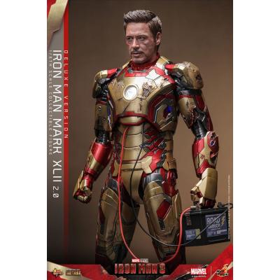 Iron Man 3 Figura Movie Masterpiece Diecast 1/6 Iron Man Mark XLII (2.0) Deluxe 32 cm