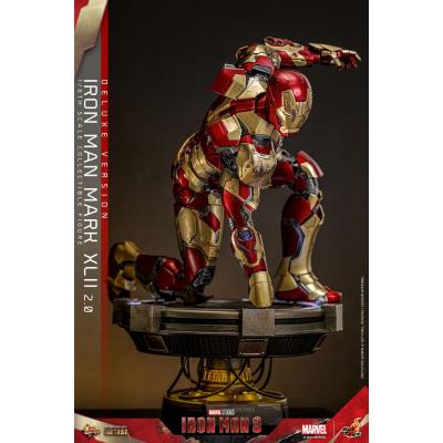 Iron Man 3 Figura Movie Masterpiece Diecast 1/6 Iron Man Mark XLII (2.0) Deluxe 32 cm
