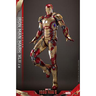 Iron Man 3 Figura Movie Masterpiece Diecast 1/6 Iron Man Mark XLII (2.0) Deluxe 32 cm