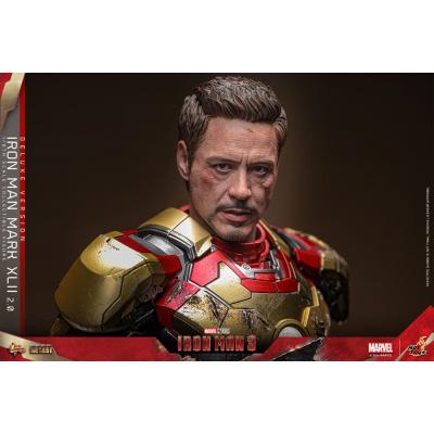 Iron Man 3 Figura Movie Masterpiece Diecast 1/6 Iron Man Mark XLII (2.0) Deluxe 32 cm