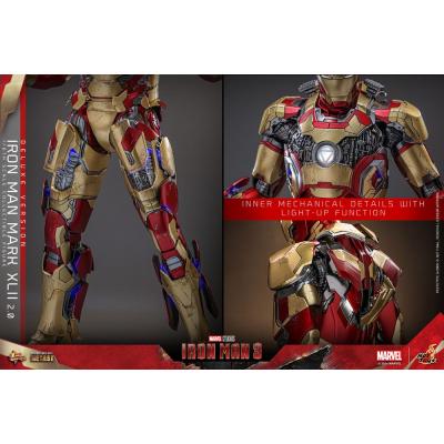 Iron Man 3 Figura Movie Masterpiece Diecast 1/6 Iron Man Mark XLII (2.0) Deluxe 32 cm