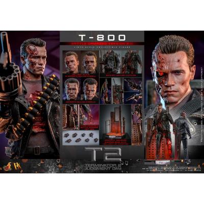 Terminator 2 Figura 1/6 Movie Masterpiece T-800 Battle Damaged Version 2.0 32 cm
