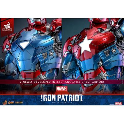 Marvel Figura Diecast Comic Masterpiece 1/6 Iron Patriot Hot Toys Exclusive 32 cm