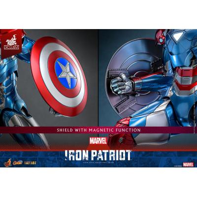 Marvel Figura Diecast Comic Masterpiece 1/6 Iron Patriot Hot Toys Exclusive 32 cm