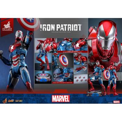 Marvel Figura Diecast Comic Masterpiece 1/6 Iron Patriot Hot Toys Exclusive 32 cm
