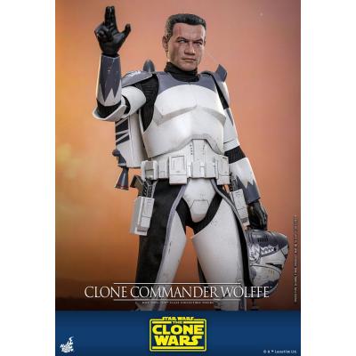 Star Wars: The Clone Wars Figura 1/6 Clone Commander Wolffe 30 cm